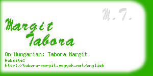 margit tabora business card